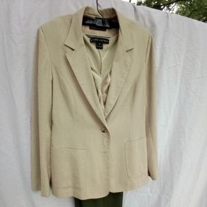 Lady Levi's linen suit coat lined